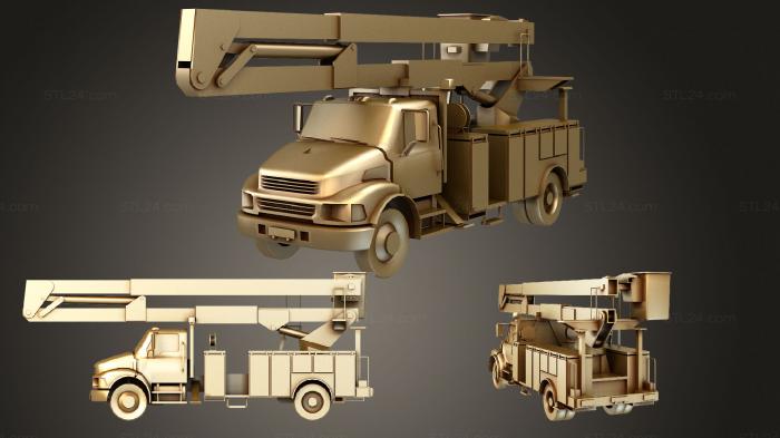 Vehicles (Truck With Crane, CARS_3786) 3D models for cnc